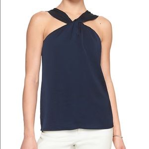 NWT Banana Republic twist neck halter top